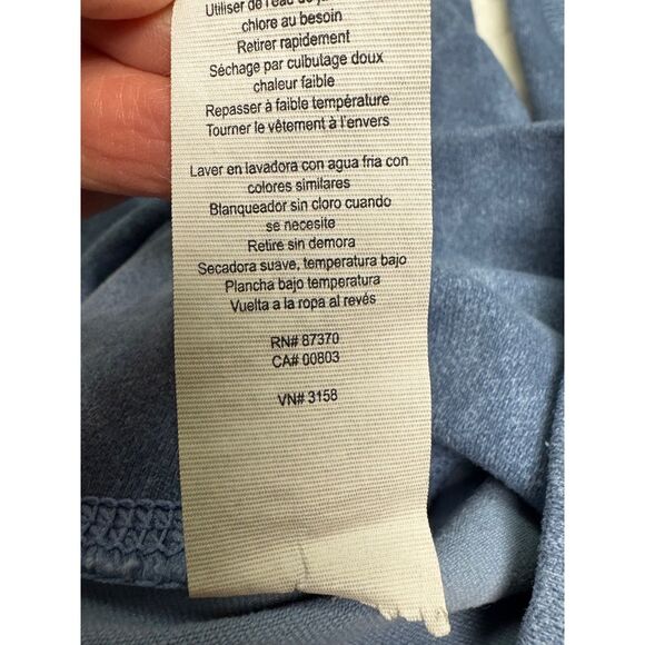 ALO High Waist Airbrush Legging in Denim Acid Wash, Sz S - Picture 9 of 9